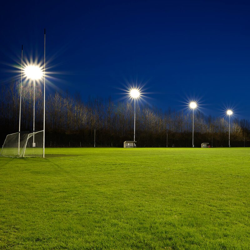 floodlit gaa pitch